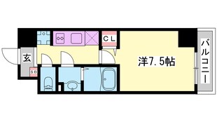 MISTRAL姫路駅前Ⅵ東駅前町の物件間取画像